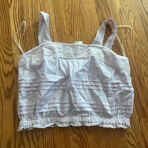 Aeropostale Light Purple Tank Top Lace Straps Size Small